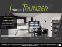 Tablet Screenshot of kuechen-trunzer.de